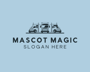 Shipping Truck Vehicle logo design