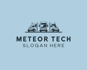 Shipping Truck Vehicle logo design