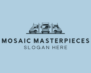 Shipping Truck Vehicle logo design