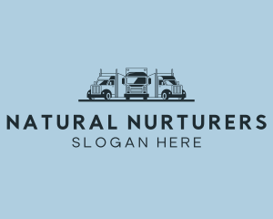 Shipping Truck Vehicle logo design