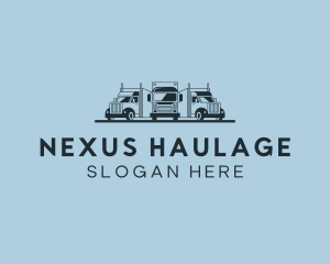 Shipping Truck Vehicle logo design