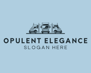 Shipping Truck Vehicle logo design