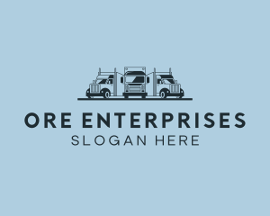 Shipping Truck Vehicle logo design