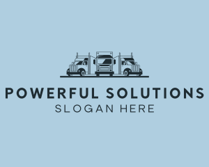 Shipping Truck Vehicle logo design