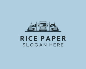 Shipping Truck Vehicle logo design