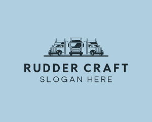 Shipping Truck Vehicle logo design