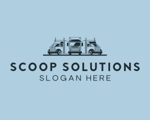 Shipping Truck Vehicle logo design