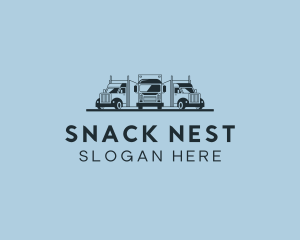 Shipping Truck Vehicle logo design