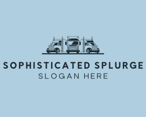 Shipping Truck Vehicle logo design