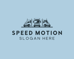 Shipping Truck Vehicle logo design