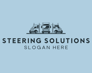 Shipping Truck Vehicle logo design