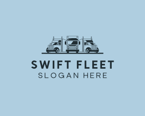 Shipping Truck Vehicle logo design