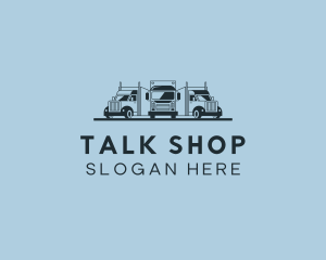 Shipping Truck Vehicle logo design