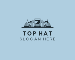 Shipping Truck Vehicle logo design