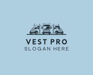 Shipping Truck Vehicle logo design