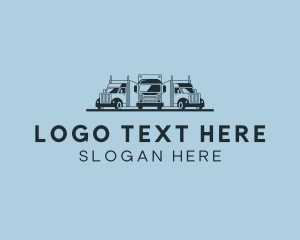 Truck - Shipping Truck Vehicle logo design