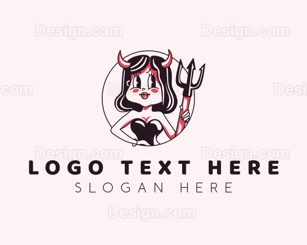 Sexy Devil Girl Logo