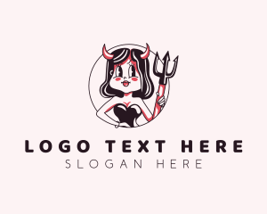 Sexy Devil Girl Logo