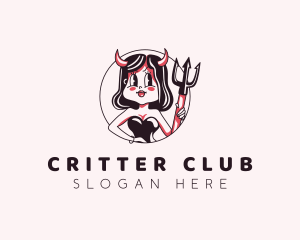 Sexy Devil Girl logo design