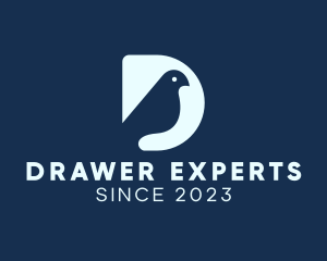 Dove Aviary Letter D logo design