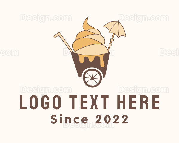 Ice Cream Cart Logo