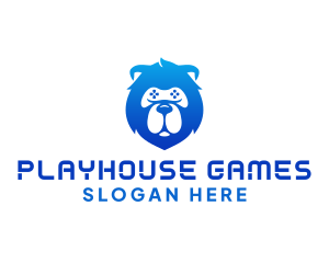 Bear Game Controller logo design