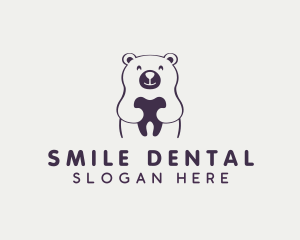 Bear Dental Tooth logo