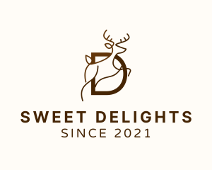 Deer Letter D logo