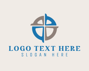 Symbolic - Modern Cross Religion logo design
