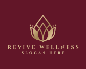 Gold Lotus Wellness logo design