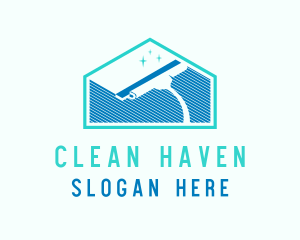 House Clean Wiper logo design