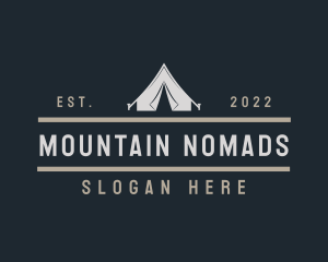 Tent Camping Gear logo design