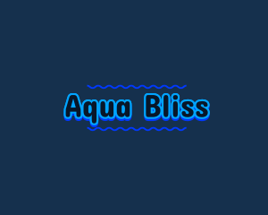 Blue Aqua Water logo design