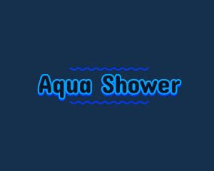 Blue Aqua Water logo design