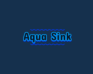 Blue Aqua Water logo design