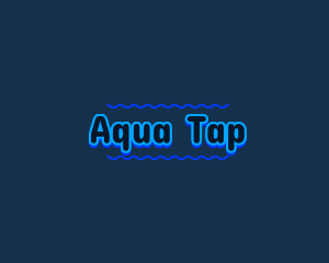 Blue Aqua Water logo design