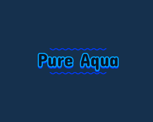 Blue Aqua Water logo design