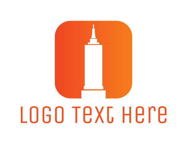 Orange Building logo example 3