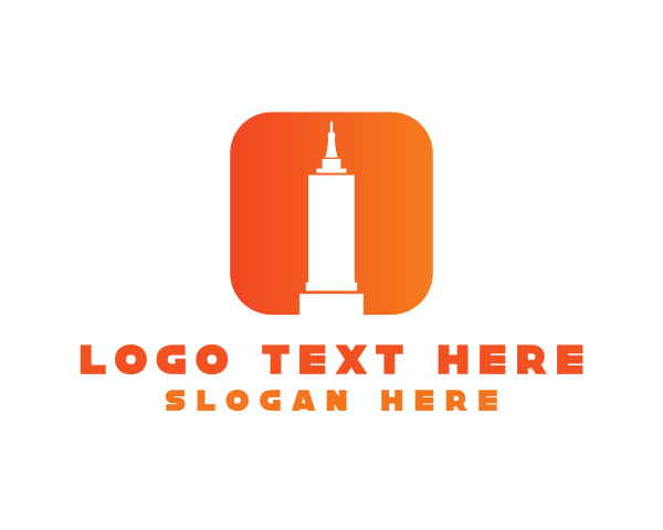 Orange Building logo example 3