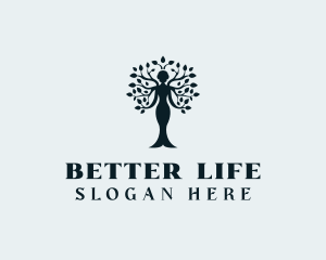 Woman Tree Wellness logo design