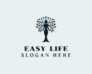 Woman Tree Wellness logo design