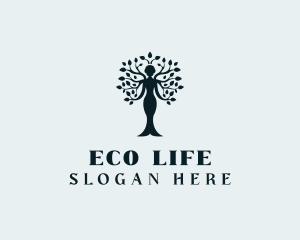 Woman Tree Wellness logo design