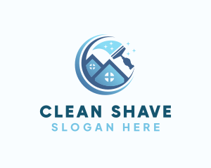 Squeegee House Cleaning logo design