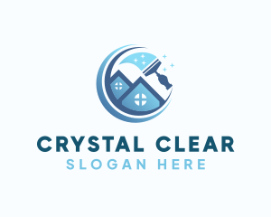 Squeegee House Cleaning logo design