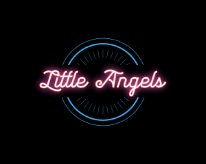 Bright Neon Sign  Logo