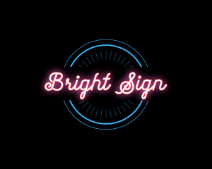 Bright Neon Sign  logo