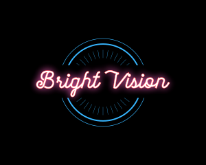 Bright Neon Sign  logo design