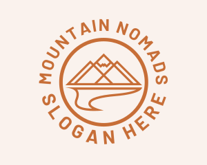 Mountain Peak Lake logo design