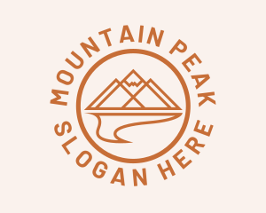 Mountain Peak Lake logo design