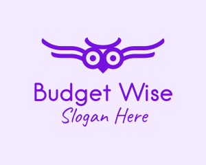 Purple Owl Aviary  logo design